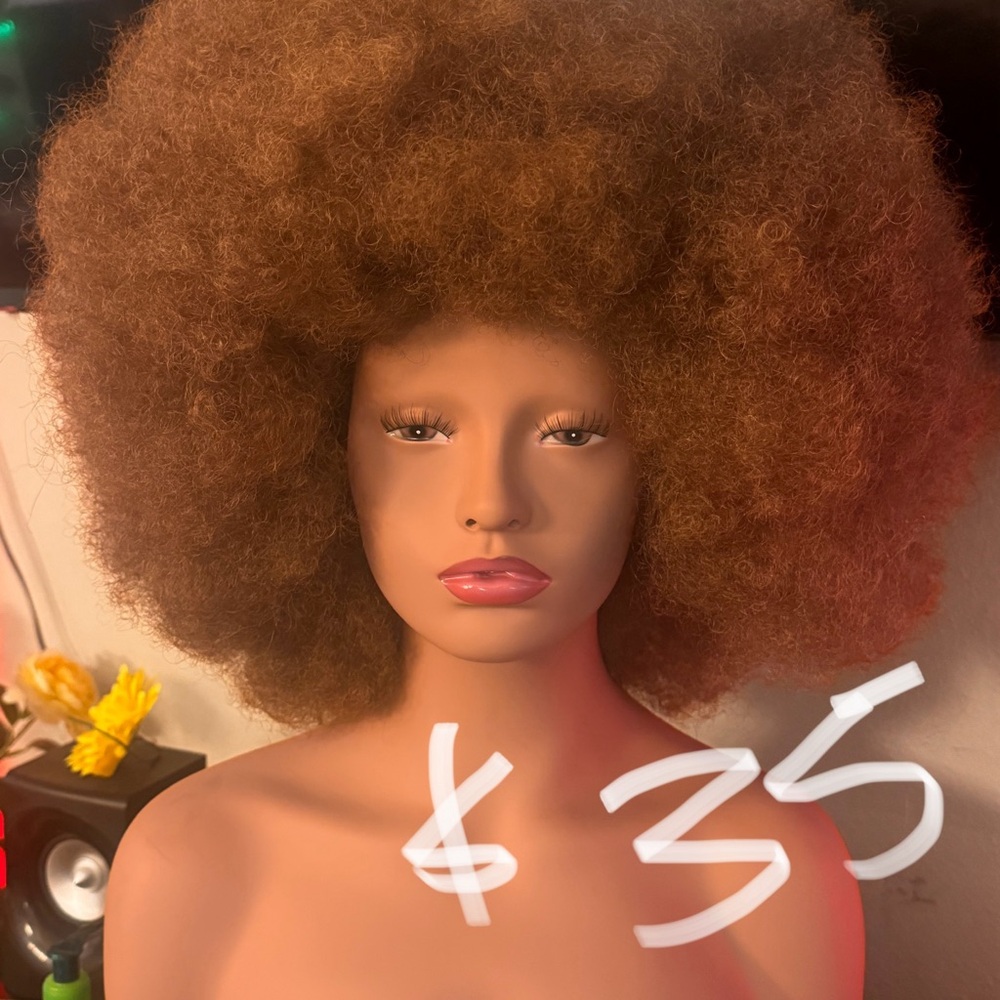 Brown Afro Wig